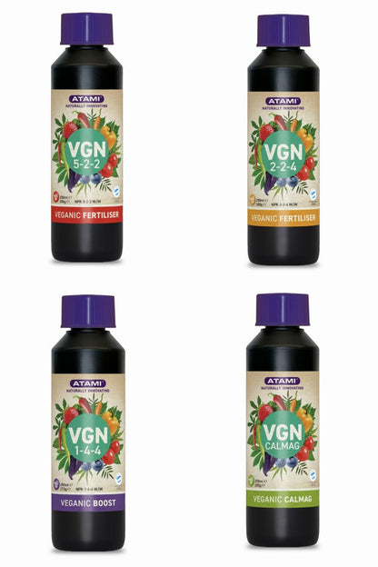 Atami VGN Starterpack - veganer Bio-Dünger 4x250ml