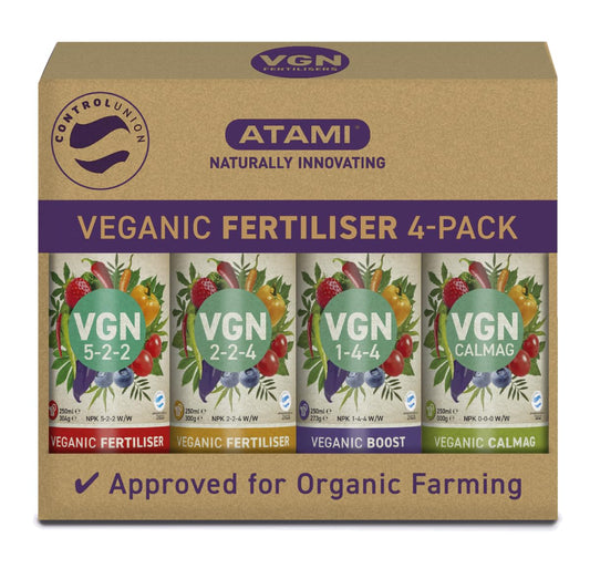 Atami VGN Starterpack - veganer Bio-Dünger 4x250ml